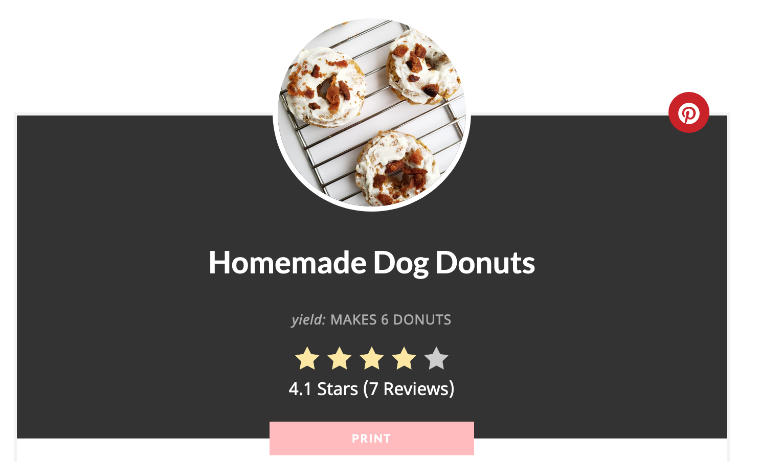 Homemade Dog Donuts Recipe