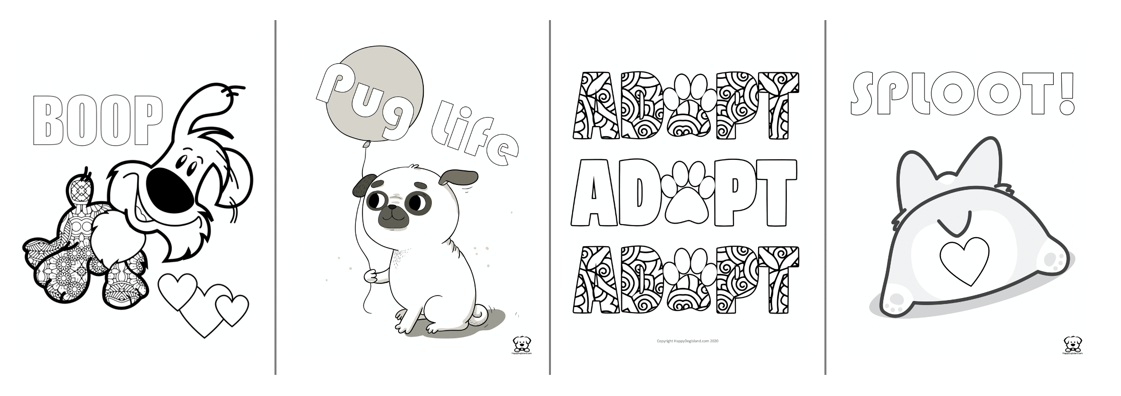 extra-sheets Free Dog Coloring Pages