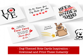 Ideas for Dog-Themed Note Cards