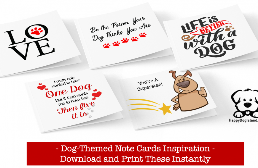 Ideas for Dog-Themed Note Cards