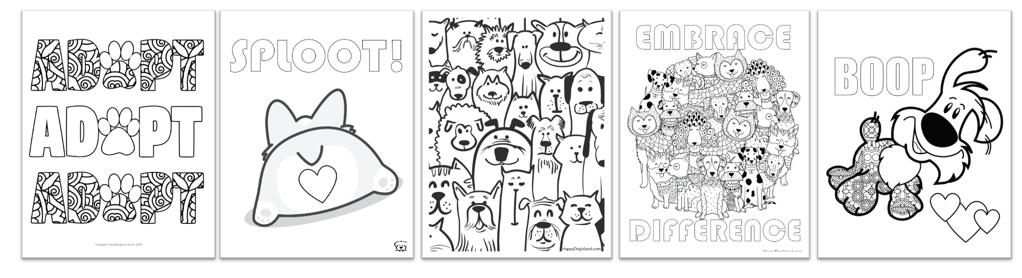 5 Free Coloring Pages Bonus